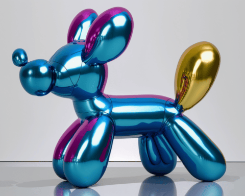 “Balloon Dog" Sculpture by Iconic Artist Jeff Koons Smashes at Miami Gallery