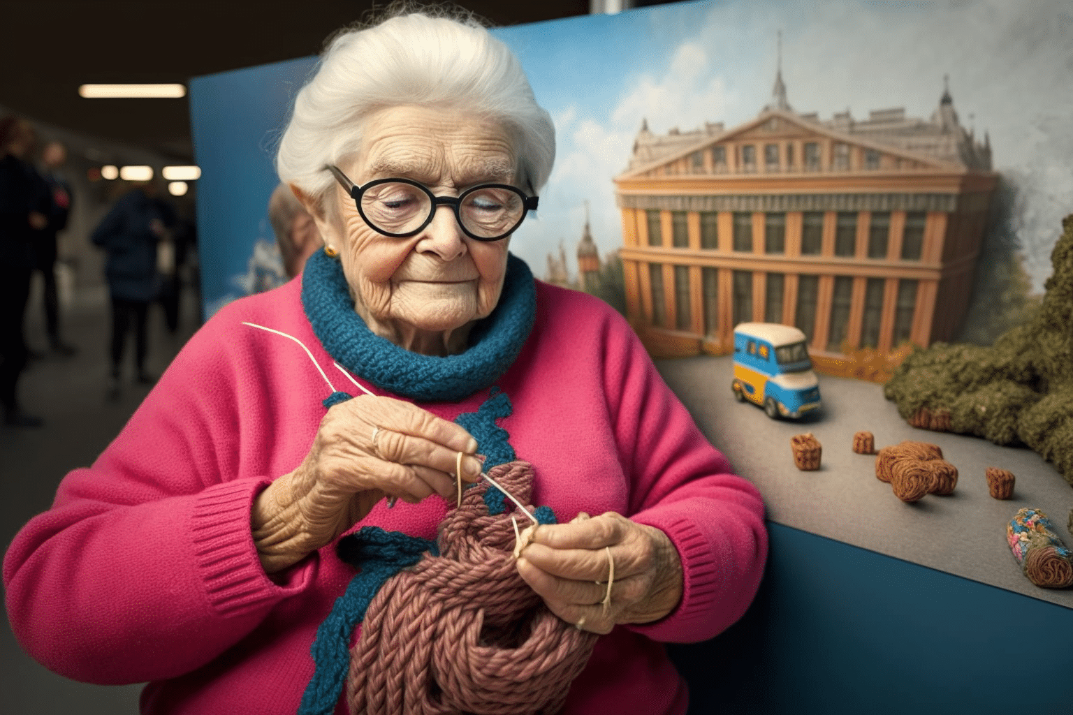 93-year-old-knitter-margaret-seaman-unveils-enormous-replica-of-buckingham-palace