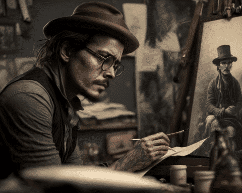 johnny-depp-turns-his-artistic-talent-into-painting-celebrities