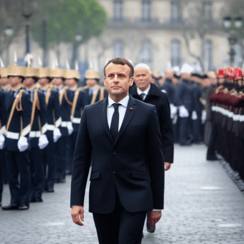 macron-presides-over-ceremony-commemorating-wwii's-conclusion-in-europe