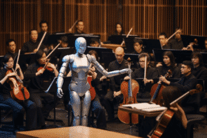 ever-6,-a-robot,-conducts-an-orchestra-for-the-first-time-in-south-korea