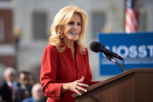 jill-biden-celebrates-u.s.'s-official-return-to-unesco-with-flag-raising-ceremony-in-paris