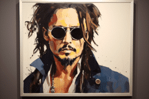 johnny-depp's-self-portrait,-conceived-during-a-turbulent-period,-up-for-sale