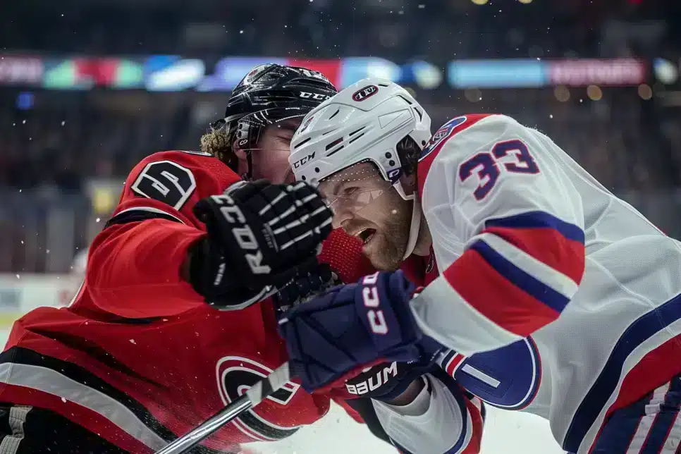 Ice-Fury:-Rangers-and-Devils'-Early-Brawl-Shakes-Madison-Square-Garden