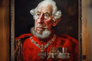 Activists-Vandalize-King-Charles'-First-Official-Portrait