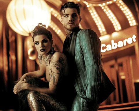 Adam-Lambert-and-Auli'i-Cravalho-Join-CABARET-at-the-Kit-Kat-Club